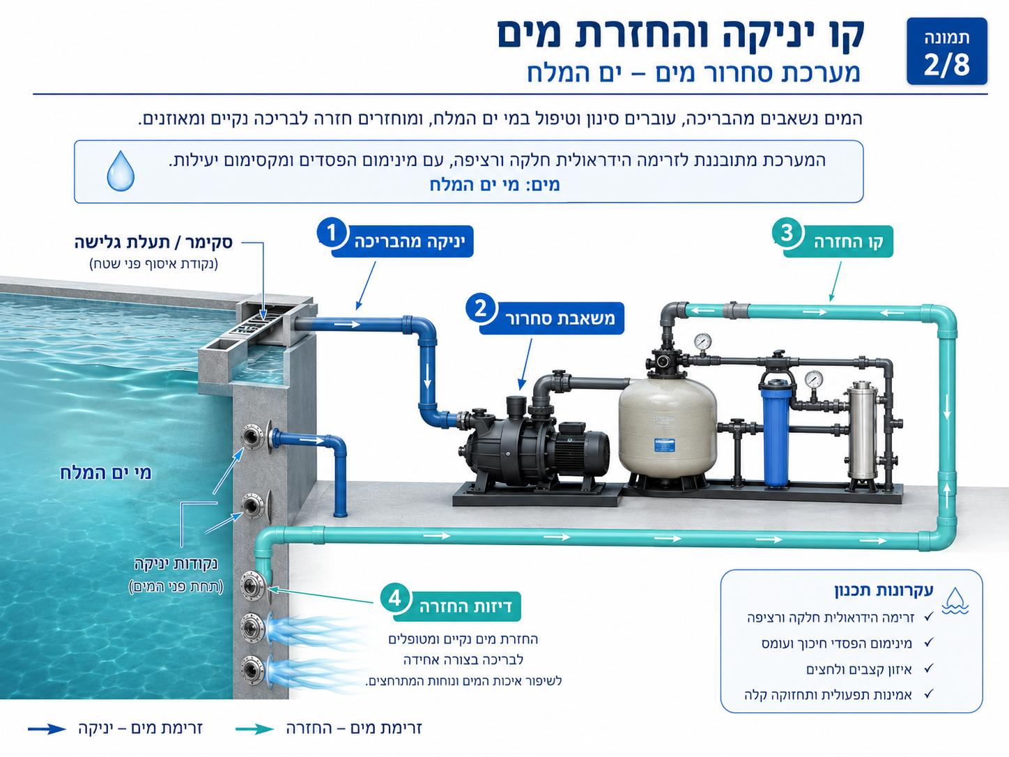 קו יניקה והחזרת מים